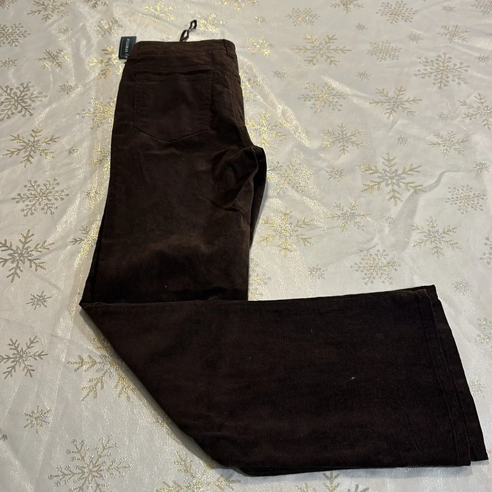 Jones New York Dark Brown Straight Leg Pants